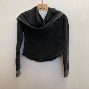 Free People Cowl Neck Sweater with Thumb Holes